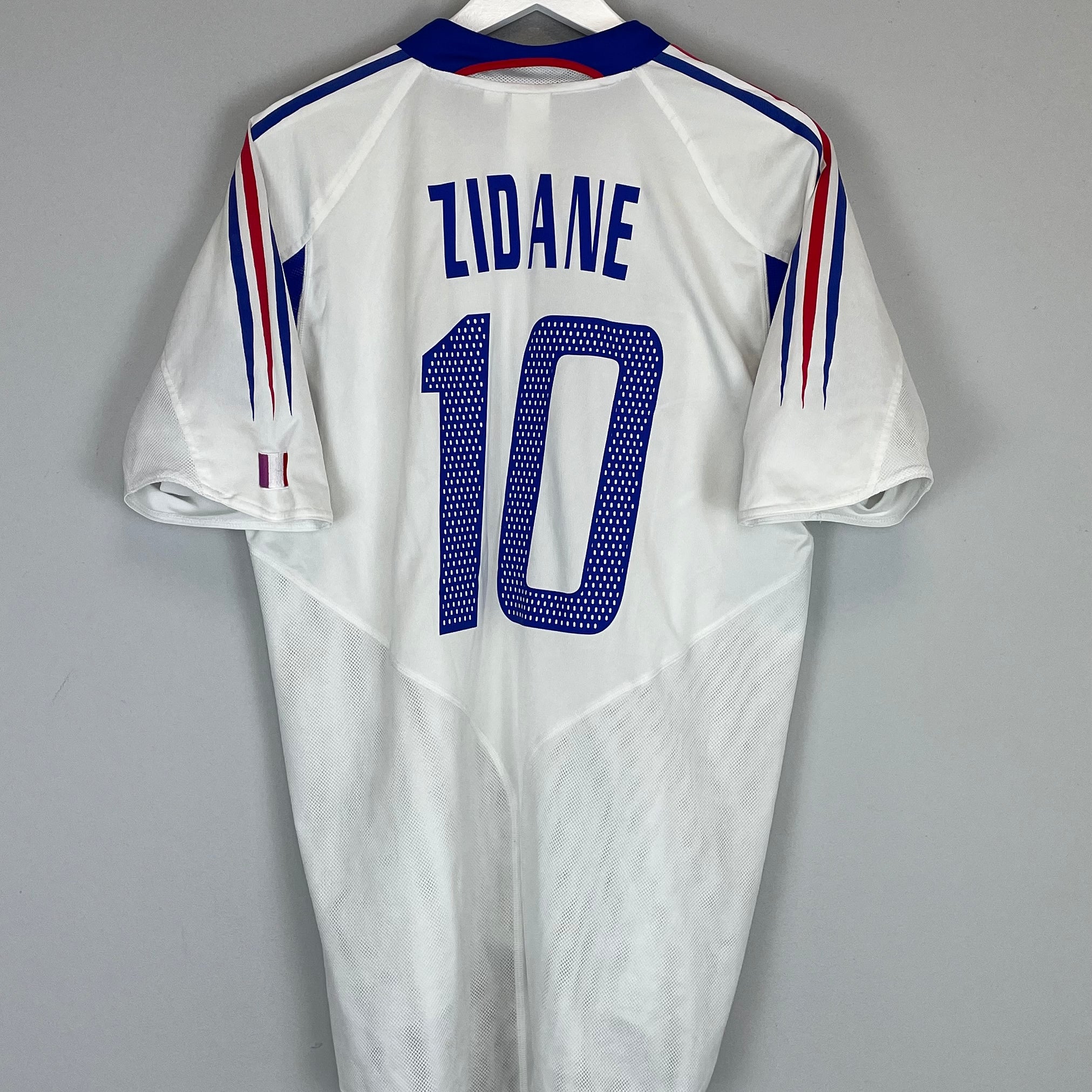 Shop 2004/06 FRANCE ZIDANE #10 AWAY SHIRT (L) ADIDAS, classic football shirts, vintage football shirts & retro soccer jerseys at Cult Kits