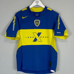 Shop 2005 BOCA JUNIORS CARLITOS #10 HOME SHIRT (S) NIKE, classic football shirts, vintage football shirts & retro soccer jerseys at Cult Kits