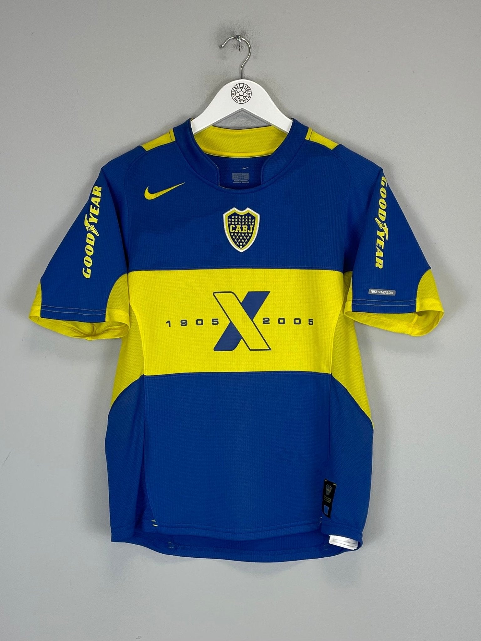 Shop 2005 BOCA JUNIORS CARLITOS #10 HOME SHIRT (S) NIKE, classic football shirts, vintage football shirts & retro soccer jerseys at Cult Kits