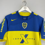 Shop 2005 BOCA JUNIORS CARLITOS #10 HOME SHIRT (S) NIKE, classic football shirts, vintage football shirts & retro soccer jerseys at Cult Kits