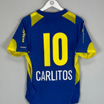 Shop 2005 BOCA JUNIORS CARLITOS #10 HOME SHIRT (S) NIKE, classic football shirts, vintage football shirts & retro soccer jerseys at Cult Kits