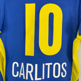 Shop 2005 BOCA JUNIORS CARLITOS #10 HOME SHIRT (S) NIKE, classic football shirts, vintage football shirts & retro soccer jerseys at Cult Kits