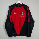 Shop 2005/06 AC MILAN 1/4 ZIP FLEECE (M) ADIDAS, classic football shirts, vintage football shirts & retro soccer jerseys at Cult Kits