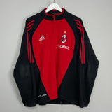 Shop 2005/06 AC MILAN 1/4 ZIP FLEECE (M) ADIDAS, classic football shirts, vintage football shirts & retro soccer jerseys at Cult Kits