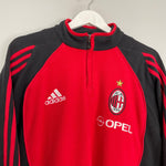 Shop 2005/06 AC MILAN 1/4 ZIP FLEECE (M) ADIDAS, classic football shirts, vintage football shirts & retro soccer jerseys at Cult Kits