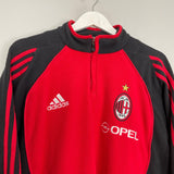 Shop 2005/06 AC MILAN 1/4 ZIP FLEECE (M) ADIDAS, classic football shirts, vintage football shirts & retro soccer jerseys at Cult Kits