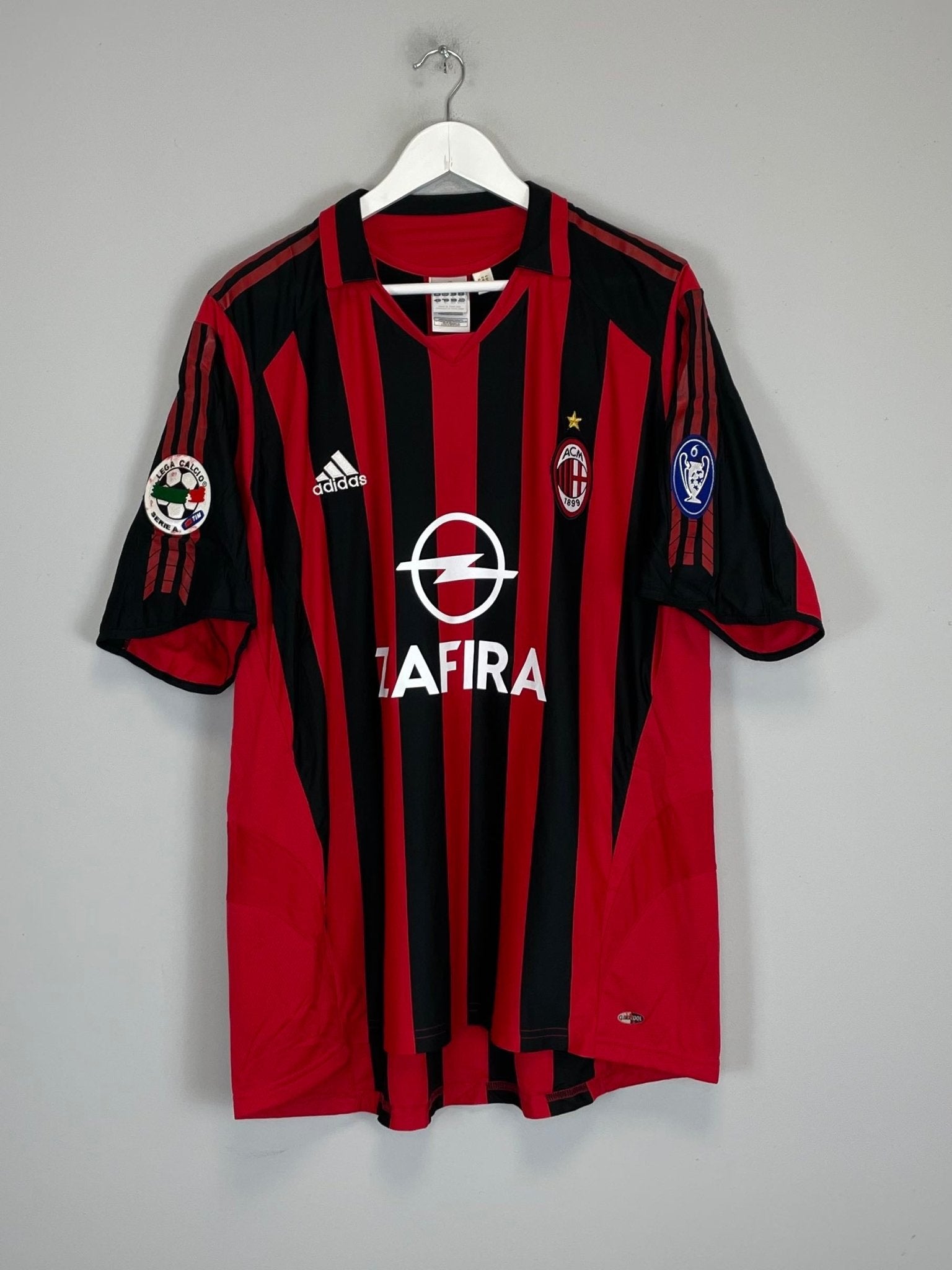 Shop 2005/06 AC MILAN GILARDINO #11 HOME SHIRT (XL) ADIDAS, classic football shirts, vintage football shirts & retro soccer jerseys at Cult Kits