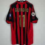 Shop 2005/06 AC MILAN GILARDINO #11 HOME SHIRT (XL) ADIDAS, classic football shirts, vintage football shirts & retro soccer jerseys at Cult Kits