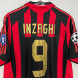 Shop 2005/06 AC MILAN INZAGHI #9 C/L HOME SHIRT (L) ADIDAS, classic football shirts, vintage football shirts & retro soccer jerseys at Cult Kits