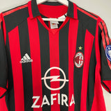 Shop 2005/06 AC MILAN INZAGHI #9 C/L HOME SHIRT (L) ADIDAS, classic football shirts, vintage football shirts & retro soccer jerseys at Cult Kits