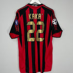 Shop 2005/06 AC MILAN KAKA #22 C/L HOME SHIRT (L) ADIDAS, classic football shirts, vintage football shirts & retro soccer jerseys at Cult Kits