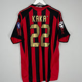 Shop 2005/06 AC MILAN KAKA #22 C/L HOME SHIRT (L) ADIDAS, classic football shirts, vintage football shirts & retro soccer jerseys at Cult Kits