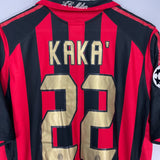 Shop 2005/06 AC MILAN KAKA #22 C/L HOME SHIRT (L) ADIDAS, classic football shirts, vintage football shirts & retro soccer jerseys at Cult Kits