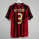 Shop 2005/06 AC MILAN MALDINI #3 HOME SHIRT (M) ADIDAS, classic football shirts, vintage football shirts & retro soccer jerseys at Cult Kits