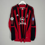 Shop 2005/06 AC MILAN SHEVCHENKO #7 L/S C/L HOME SHIRT (XL) ADIDAS, classic football shirts, vintage football shirts & retro soccer jerseys at Cult Kits