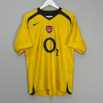 Shop 2005/06 ARSENAL AWAY SHIRT (M) NIKE, classic football shirts, vintage football shirts & retro soccer jerseys at Cult Kits