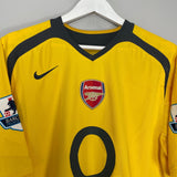 Shop 2005/06 ARSENAL FABREGAS #15 AWAY SHIRT (L) NIKE, classic football shirts, vintage football shirts & retro soccer jerseys at Cult Kits