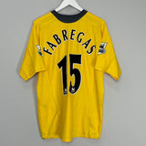 Shop 2005/06 ARSENAL FABREGAS #15 AWAY SHIRT (L) NIKE, classic football shirts, vintage football shirts & retro soccer jerseys at Cult Kits