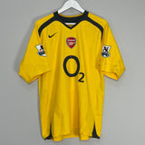Shop 2005/06 ARSENAL FABREGAS #15 AWAY SHIRT (L) NIKE, classic football shirts, vintage football shirts & retro soccer jerseys at Cult Kits