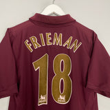 Shop 2005/06 ARSENAL FRIEMAN #18 HOME SHIRT (S) NIKE, classic football shirts, vintage football shirts & retro soccer jerseys at Cult Kits