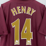 Shop 2005/06 ARSENAL HENRY #14 HOME SHIRT (L) NIKE, classic football shirts, vintage football shirts & retro soccer jerseys at Cult Kits