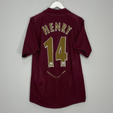 Shop 2005/06 ARSENAL HENRY #14 HOME SHIRT (M) NIKE, classic football shirts, vintage football shirts & retro soccer jerseys at Cult Kits