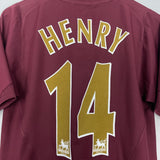 Shop 2005/06 ARSENAL HENRY #14 HOME SHIRT (M) NIKE, classic football shirts, vintage football shirts & retro soccer jerseys at Cult Kits