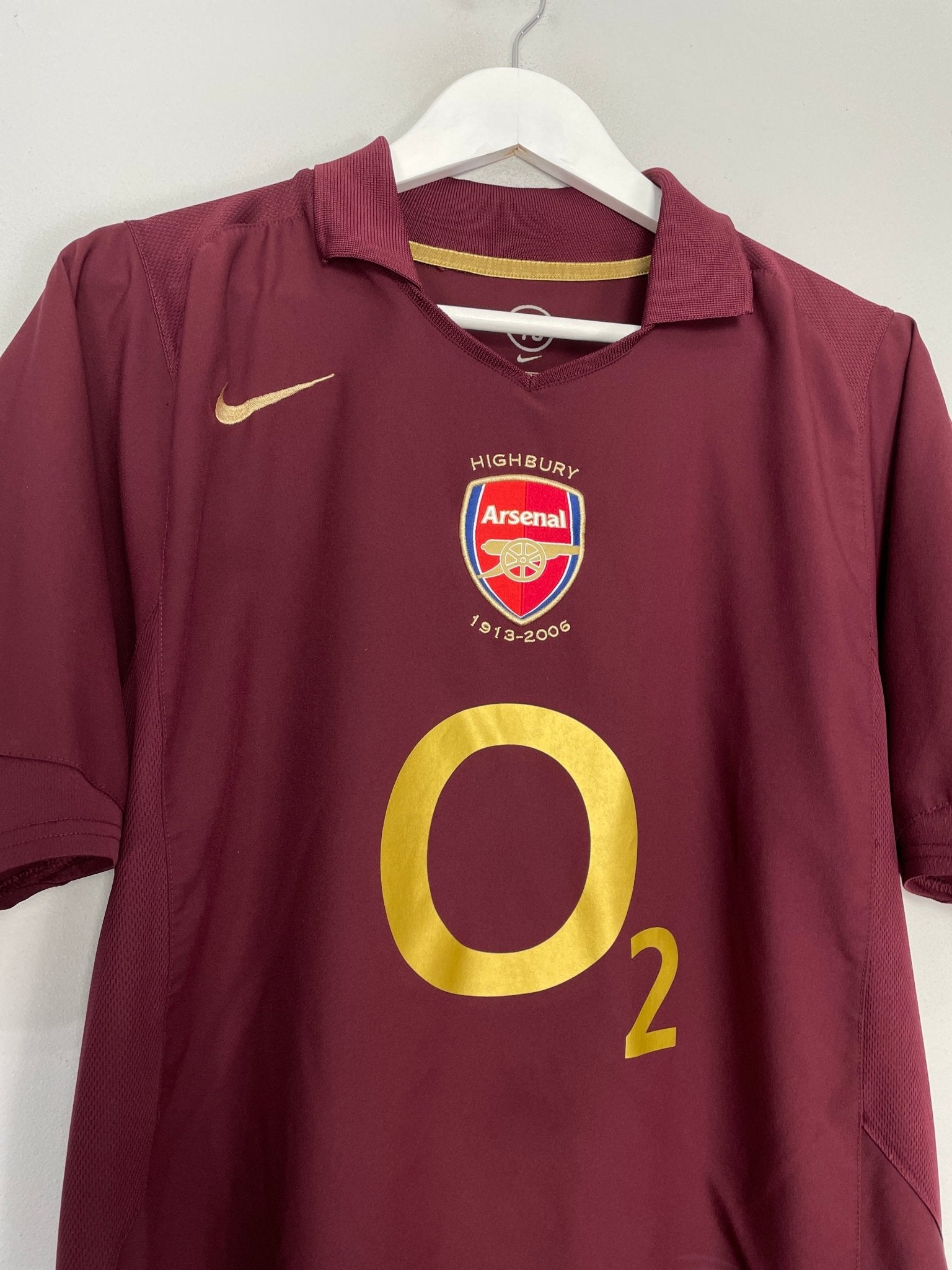 Shop 2005/06 ARSENAL HENRY #14 HOME SHIRT (M) NIKE, classic football shirts, vintage football shirts & retro soccer jerseys at Cult Kits