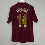 Shop 2005/06 ARSENAL HENRY #14 HOME SHIRT (M) NIKE, classic football shirts, vintage football shirts & retro soccer jerseys at Cult Kits