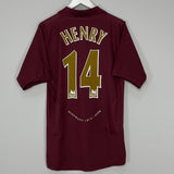 Shop 2005/06 ARSENAL HENRY #14 HOME SHIRT (M) NIKE, classic football shirts, vintage football shirts & retro soccer jerseys at Cult Kits