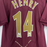 Shop 2005/06 ARSENAL HENRY #14 HOME SHIRT (M) NIKE, classic football shirts, vintage football shirts & retro soccer jerseys at Cult Kits