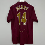 Shop 2005/06 ARSENAL HENRY #14 HOME SHIRT (M) NIKE, classic football shirts, vintage football shirts & retro soccer jerseys at Cult Kits