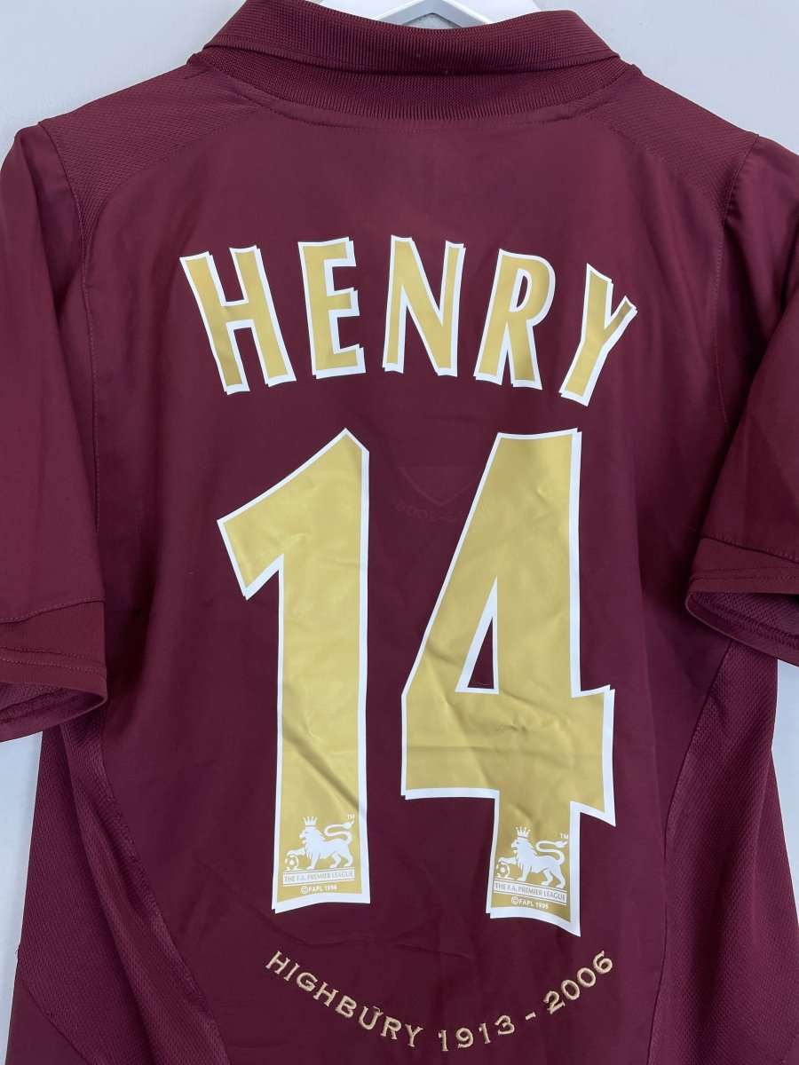 2005/06 ARSENAL HENRY 14 HOME SHIRT (M) NIKE - Cult Kits - Medium - Buy Vintage Football Shirts, Authentic Retro Football Shirts For Sale, Classic Football Shirts & Soccer Jersey