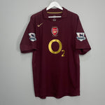 Shop 2005/06 ARSENAL HENRY #14 HOME SHIRT (XL) NIKE, classic football shirts, vintage football shirts & retro soccer jerseys at Cult Kits