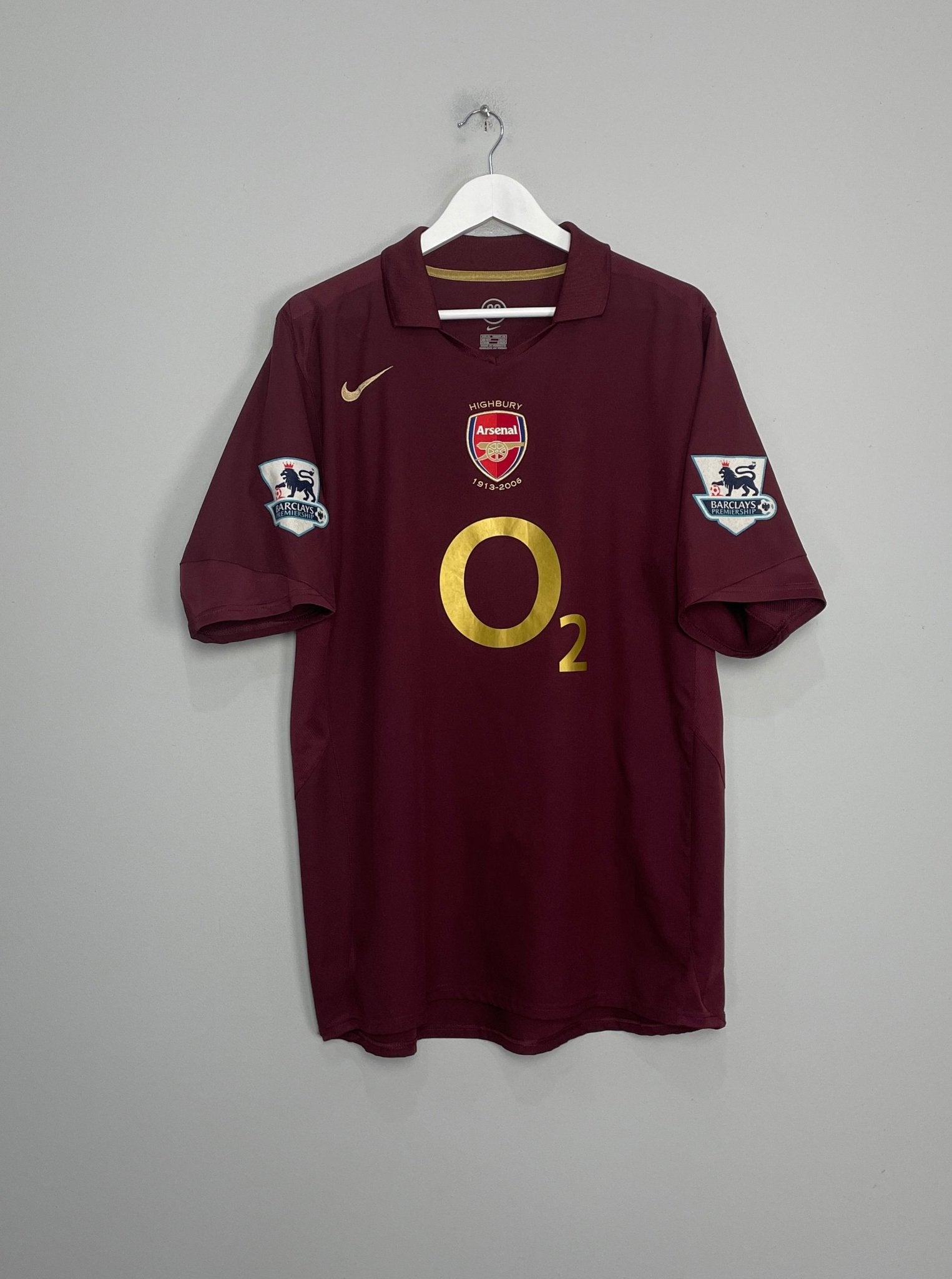 Shop 2005/06 ARSENAL HENRY #14 HOME SHIRT (XL) NIKE, classic football shirts, vintage football shirts & retro soccer jerseys at Cult Kits