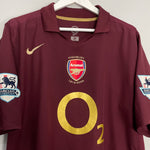 Shop 2005/06 ARSENAL HENRY #14 HOME SHIRT (XL) NIKE, classic football shirts, vintage football shirts & retro soccer jerseys at Cult Kits