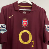 Shop 2005/06 ARSENAL HENRY #14 HOME SHIRT (XL) NIKE, classic football shirts, vintage football shirts & retro soccer jerseys at Cult Kits