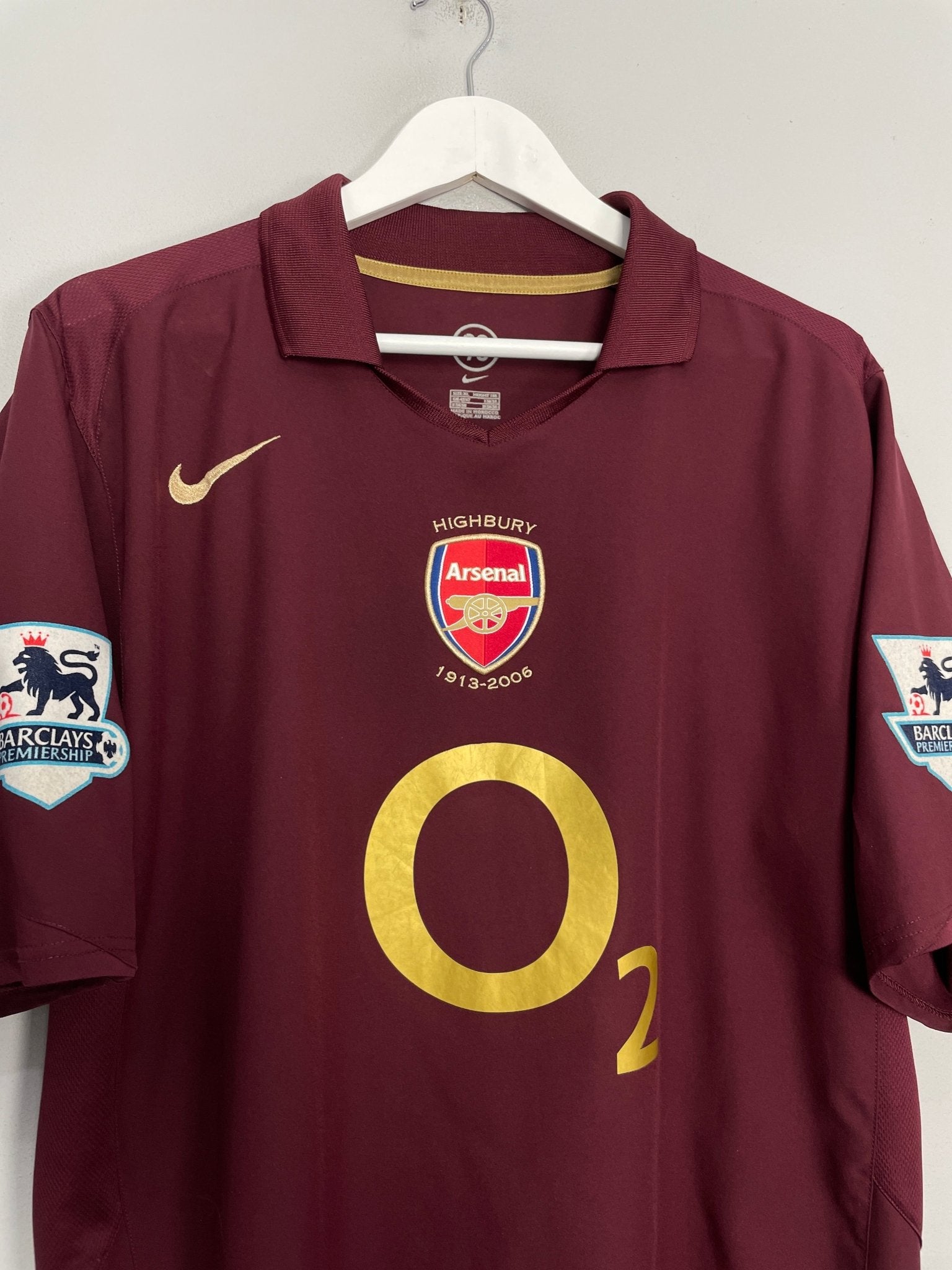 Shop 2005/06 ARSENAL HENRY #14 HOME SHIRT (XL) NIKE, classic football shirts, vintage football shirts & retro soccer jerseys at Cult Kits