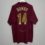 Shop 2005/06 ARSENAL HENRY #14 HOME SHIRT (XXL) NIKE, classic football shirts, vintage football shirts & retro soccer jerseys at Cult Kits