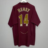 Shop 2005/06 ARSENAL HENRY #14 HOME SHIRT (XXL) NIKE, classic football shirts, vintage football shirts & retro soccer jerseys at Cult Kits