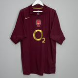 Shop 2005/06 ARSENAL HENRY #14 HOME SHIRT (XXL) NIKE, classic football shirts, vintage football shirts & retro soccer jerseys at Cult Kits