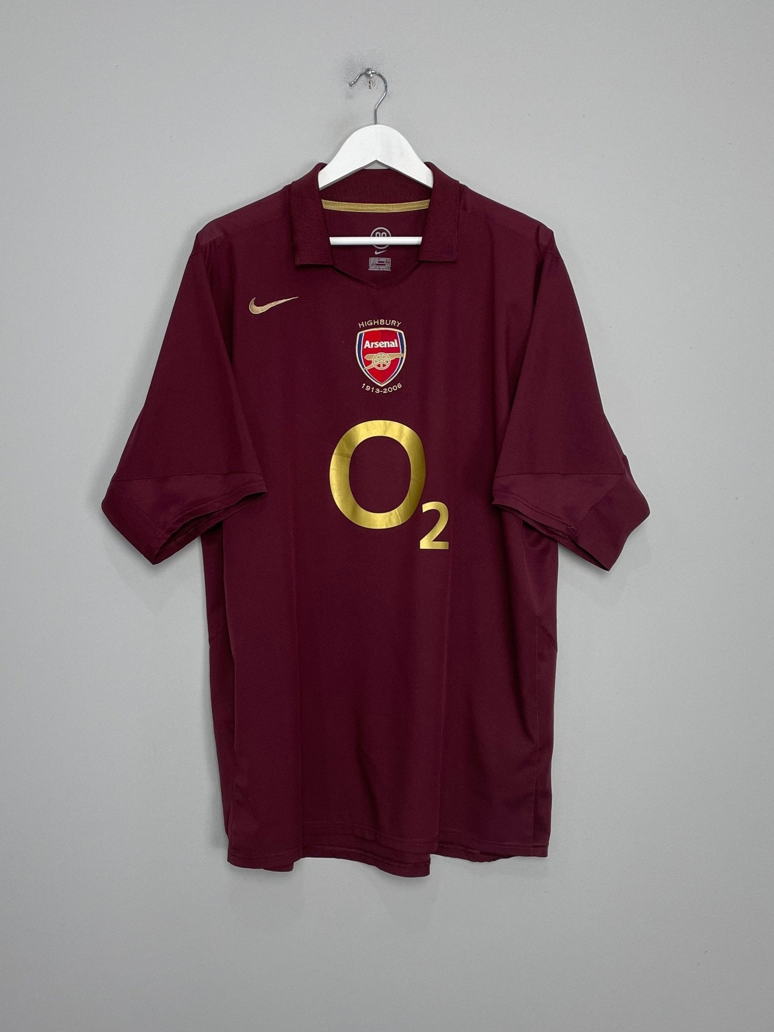Shop 2005/06 ARSENAL HENRY #14 HOME SHIRT (XXL) NIKE, classic football shirts, vintage football shirts & retro soccer jerseys at Cult Kits