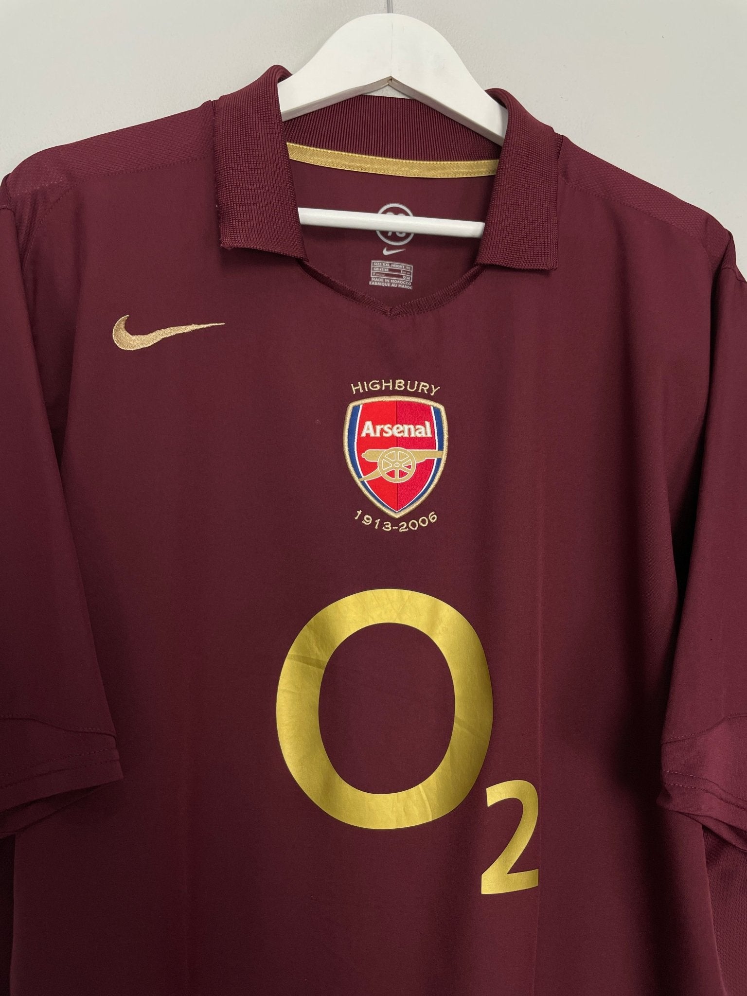 Shop 2005/06 ARSENAL HENRY #14 HOME SHIRT (XXL) NIKE, classic football shirts, vintage football shirts & retro soccer jerseys at Cult Kits