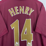 Shop 2005/06 ARSENAL HENRY #14 HOME SHIRT (XXL) NIKE, classic football shirts, vintage football shirts & retro soccer jerseys at Cult Kits