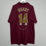 Shop 2005/06 ARSENAL HENRY #14 HOME SHIRT (XXL) NIKE, classic football shirts, vintage football shirts & retro soccer jerseys at Cult Kits