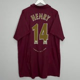 Shop 2005/06 ARSENAL HENRY #14 HOME SHIRT (XXL) NIKE, classic football shirts, vintage football shirts & retro soccer jerseys at Cult Kits