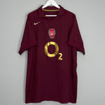 Shop 2005/06 ARSENAL HENRY #14 HOME SHIRT (XXL) NIKE, classic football shirts, vintage football shirts & retro soccer jerseys at Cult Kits