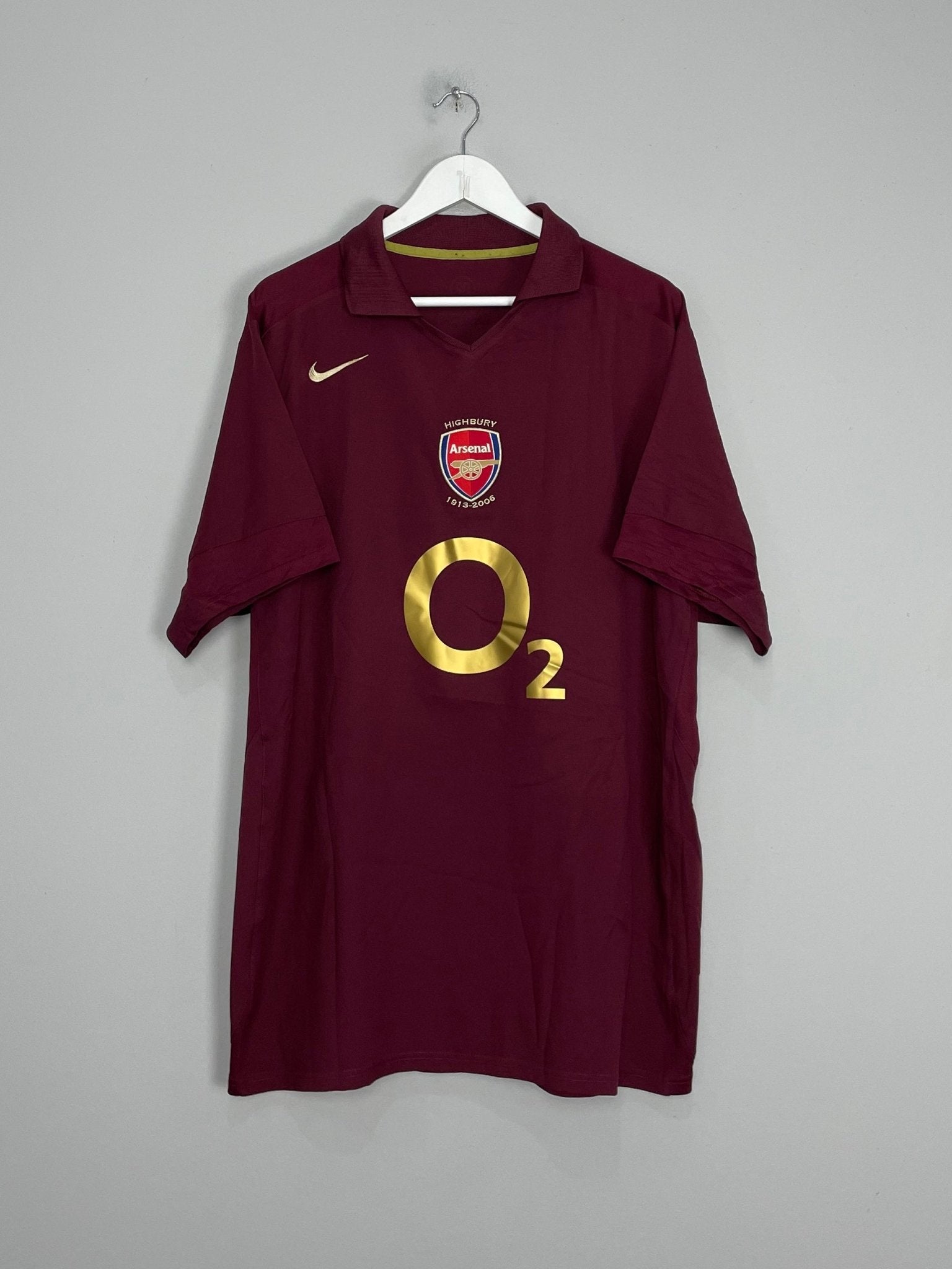 Shop 2005/06 ARSENAL HENRY #14 HOME SHIRT (XXL) NIKE, classic football shirts, vintage football shirts & retro soccer jerseys at Cult Kits