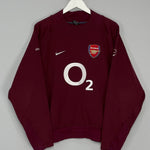 Shop 2005/06 ARSENAL SWEATSHIRT (L) NIKE, classic football shirts, vintage football shirts & retro soccer jerseys at Cult Kits