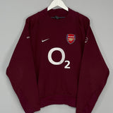 Shop 2005/06 ARSENAL SWEATSHIRT (L) NIKE, classic football shirts, vintage football shirts & retro soccer jerseys at Cult Kits
